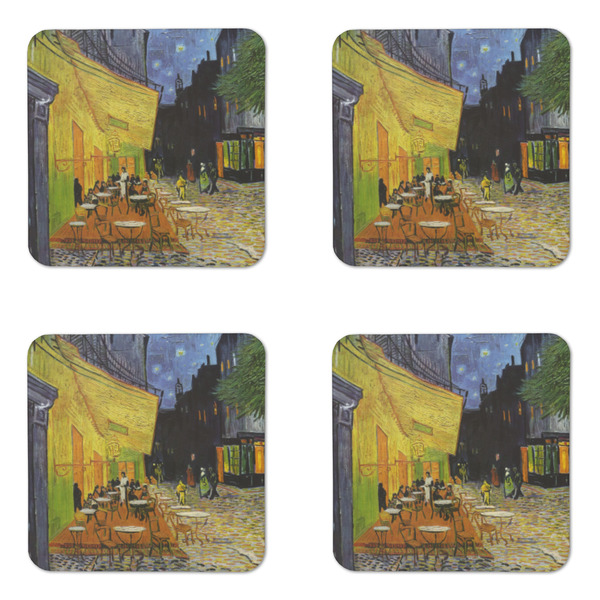 Cafe Terrace at Night (Van Gogh 1888) Coaster Set - APPROVAL