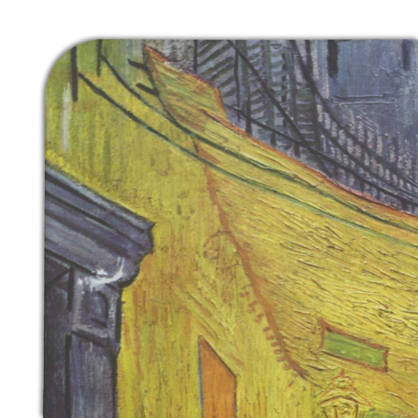 Cafe Terrace at Night (Van Gogh 1888) Coaster Set - DETAIL