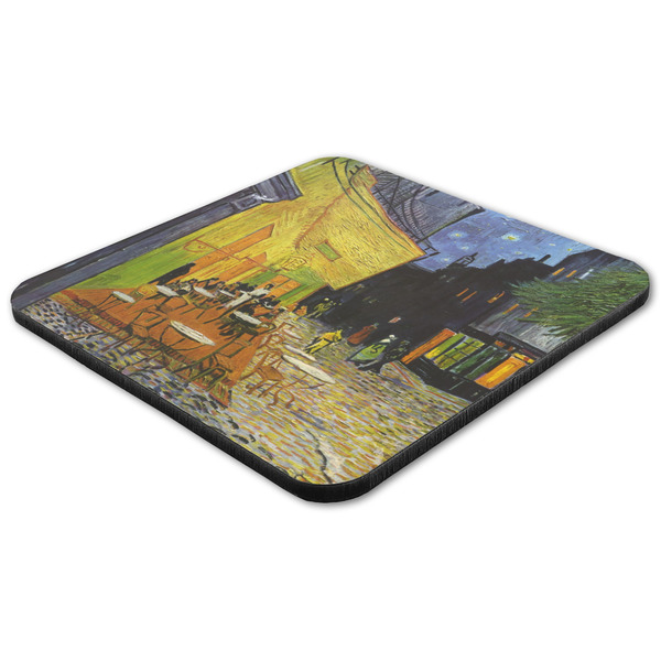 Cafe Terrace at Night (Van Gogh 1888) Coaster Set - FLAT (one)
