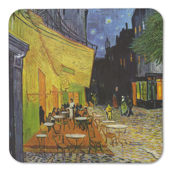 Cafe Terrace at Night (Van Gogh 1888) Coaster Set - FRONT (one)