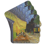 Cafe Terrace at Night (Van Gogh 1888) Cork Coaster - Set of 4