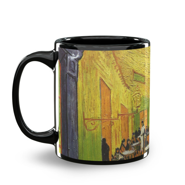 Cafe Terrace at Night (Van Gogh 1888) Coffee Mug - 11 oz - Black