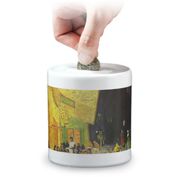 Cafe Terrace at Night (Van Gogh 1888) Coin Bank
