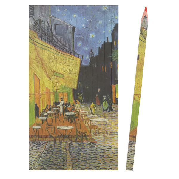 Cafe Terrace at Night (Van Gogh 1888) Colored Pencils - Front View