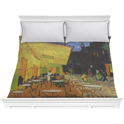Cafe Terrace at Night (Van Gogh 1888) Comforter - King