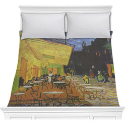 Cafe Terrace at Night (Van Gogh 1888) Comforter - Full / Queen