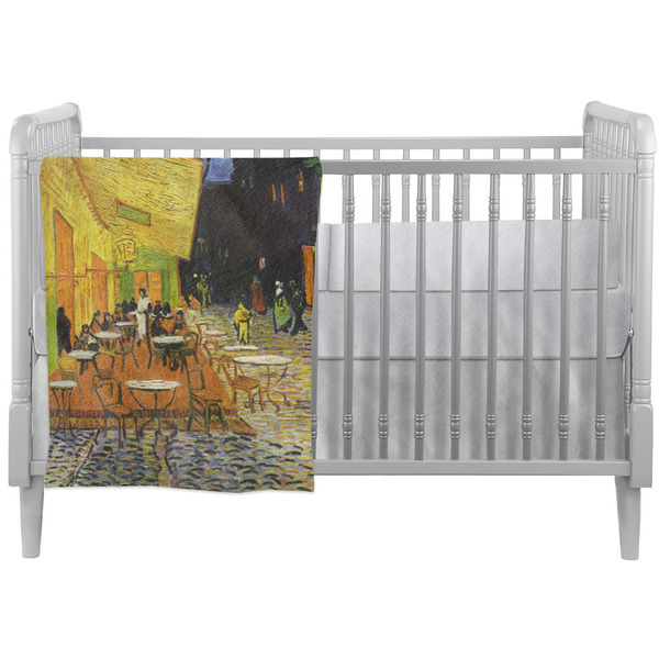 Custom Cafe Terrace at Night (Van Gogh 1888) Crib Comforter / Quilt