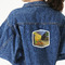 Cafe Terrace at Night (Van Gogh 1888) Twill Iron On Patch - Custom Shape - X-Large