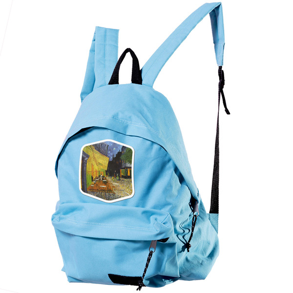 Cafe Terrace at Night (Van Gogh 1888) Custom Shape Iron On Patches - XL - Single - Approval