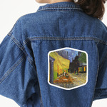 Cafe Terrace at Night (Van Gogh 1888) Large Custom Shape Patch - 2XL