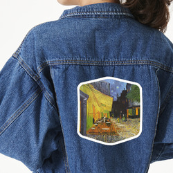 Cafe Terrace at Night (Van Gogh 1888) Large Custom Shape Patch - 2XL
