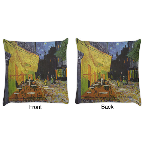 Cafe Terrace at Night (Van Gogh 1888) Decorative Pillow Case - Approval
