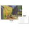 Cafe Terrace at Night (Van Gogh 1888) Disposable Paper Placemat - Front & Back