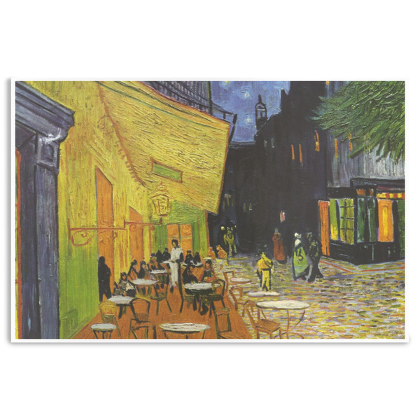 Custom Cafe Terrace at Night (Van Gogh 1888) Disposable Paper Placemats
