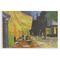 Cafe Terrace at Night (Van Gogh 1888) Disposable Paper Placemat - Front View