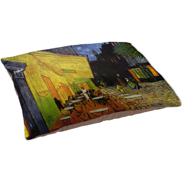 Custom Cafe Terrace at Night (Van Gogh 1888) Indoor Dog Bed - Large