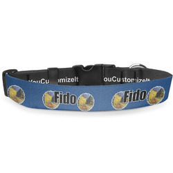 Cafe Terrace at Night (Van Gogh 1888) Deluxe Dog Collar - Toy (6" to 8.5")