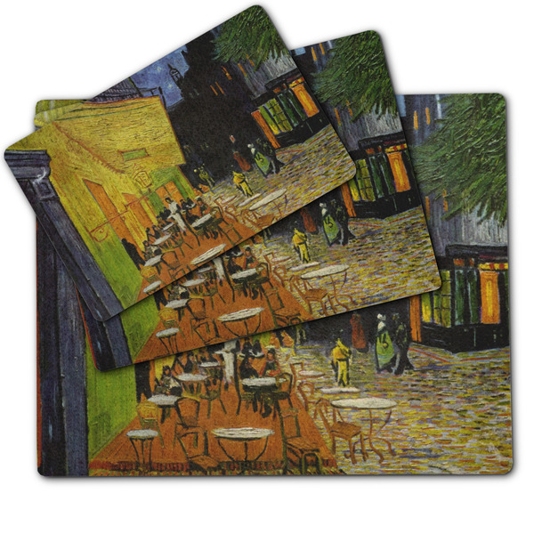 Cafe Terrace at Night (Van Gogh 1888) Dog Food Mat - MAIN (sm, med, lrg)