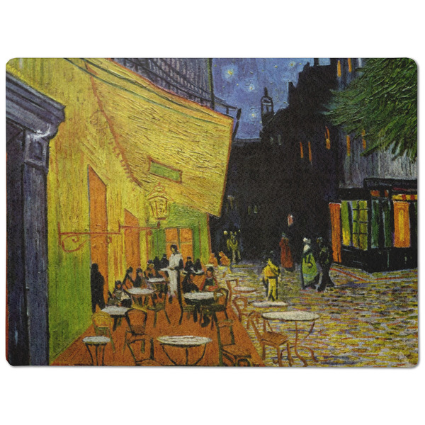 Cafe Terrace at Night (Van Gogh 1888) Dog Food Mat - Medium without bowls