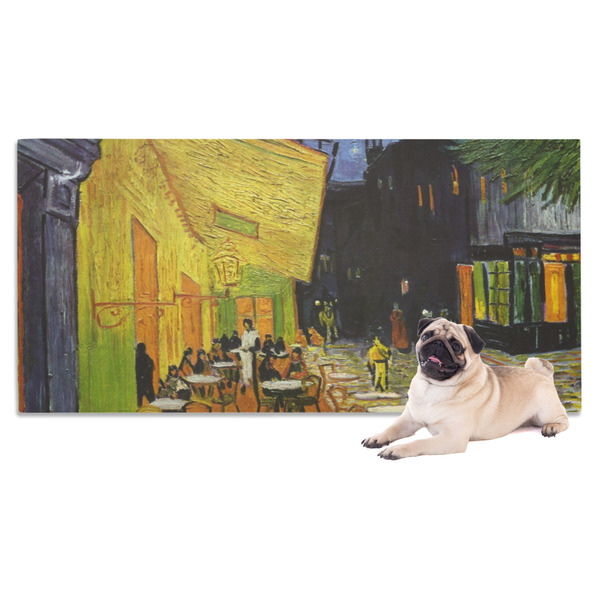 Custom Cafe Terrace at Night (Van Gogh 1888) Dog Towel