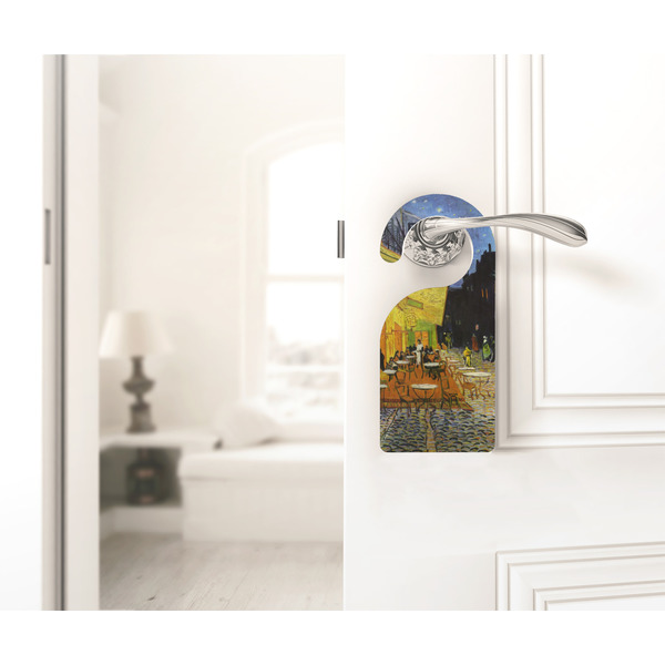 Cafe Terrace at Night (Van Gogh 1888) Door Hanger - LIFESTYLE