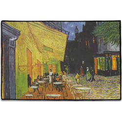 Cafe Terrace at Night (Van Gogh 1888) Door Mat - 36"x24"
