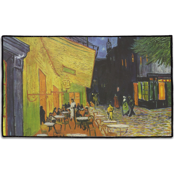 Custom Cafe Terrace at Night (Van Gogh 1888) Door Mat - 60"x36"