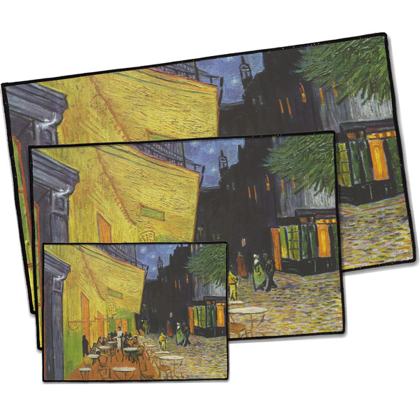 Cafe Terrace at Night (Van Gogh 1888) Door Mats - Parent/Main