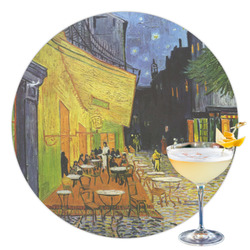 Cafe Terrace at Night (Van Gogh 1888) Printed Drink Topper - 3.5"