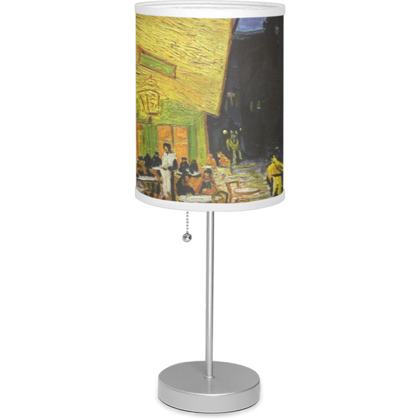 Custom Cafe Terrace at Night (Van Gogh 1888) 7" Drum Lamp with Shade Polyester