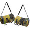 Cafe Terrace at Night (Van Gogh 1888) Duffle bag large front and back sides