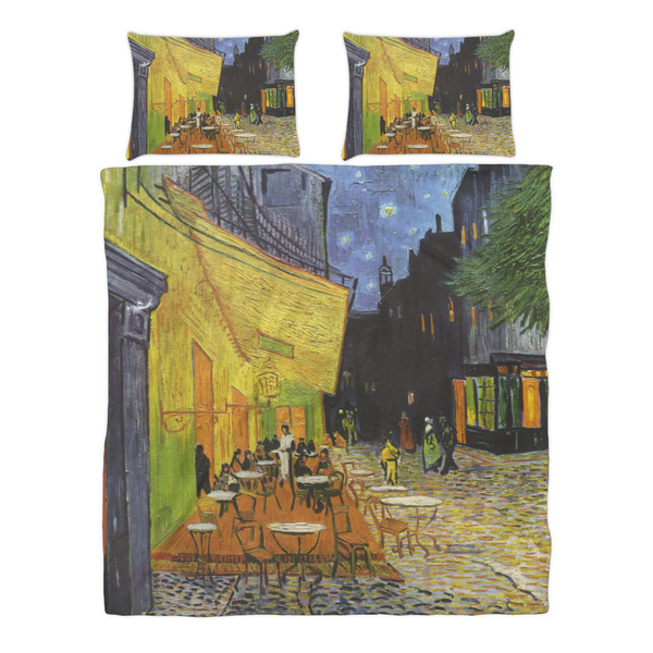 Cafe Terrace at Night (Van Gogh 1888) Duvet cover Set - Queen - Alt Approval