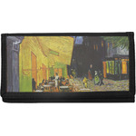 Cafe Terrace at Night (Van Gogh 1888) Canvas Checkbook Cover