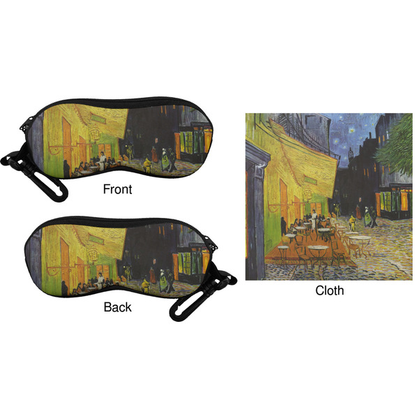 Cafe Terrace at Night (Van Gogh 1888) Eyeglass Case & Cloth (Approval)