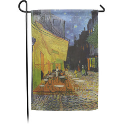 Cafe Terrace at Night (Van Gogh 1888) Small Garden Flag - Double Sided