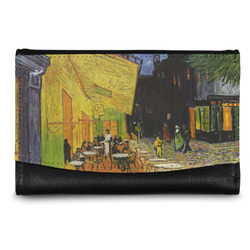 Cafe Terrace at Night (Van Gogh 1888) Genuine Leather Women's Wallet - Small