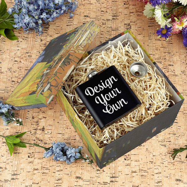 Cafe Terrace at Night (Van Gogh 1888) Gift Boxes with Lid - Canvas Wrapped - Large - In Context