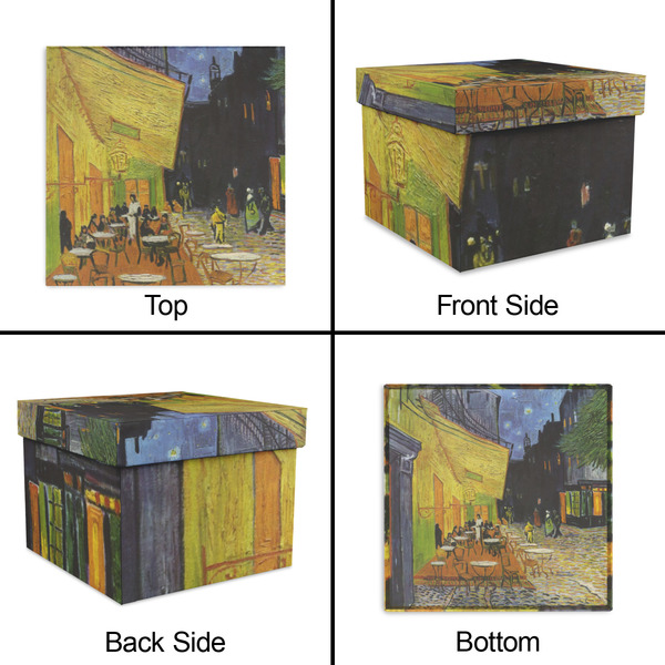 Cafe Terrace at Night (Van Gogh 1888) Gift Boxes with Lid - Canvas Wrapped - Medium - Approval
