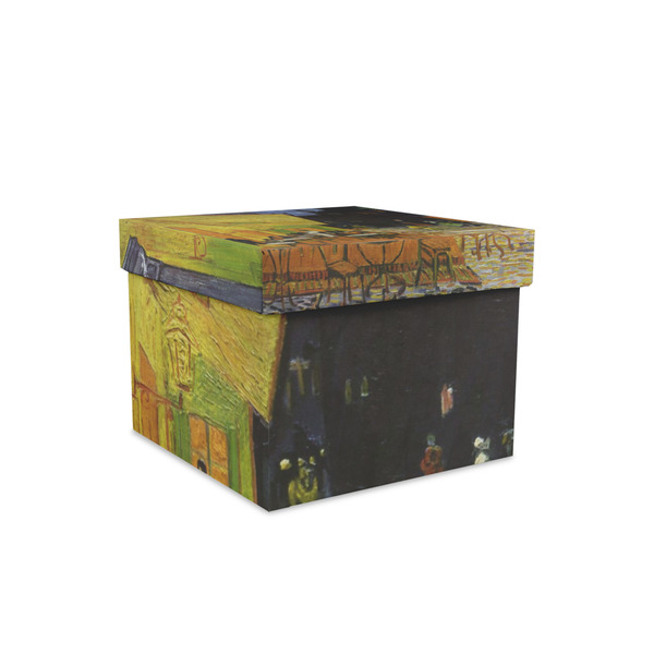 Custom Cafe Terrace at Night (Van Gogh 1888) Gift Box with Lid - Canvas Wrapped - Small