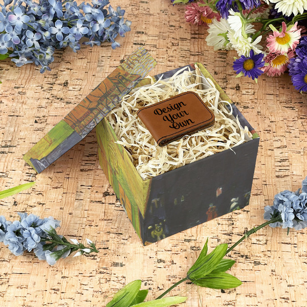 Cafe Terrace at Night (Van Gogh 1888) Gift Boxes with Lid - Canvas Wrapped - Small - In Context