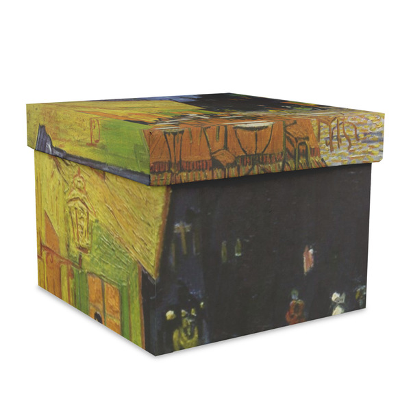 Custom Cafe Terrace at Night (Van Gogh 1888) Gift Box with Lid - Canvas Wrapped - X-Large