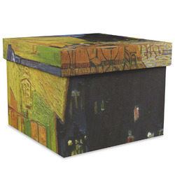 Cafe Terrace at Night (Van Gogh 1888) Gift Box with Lid - Canvas Wrapped - XX-Large