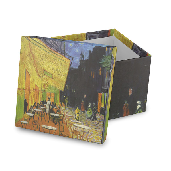 Custom Cafe Terrace at Night (Van Gogh 1888) Gift Box with Lid - Canvas Wrapped