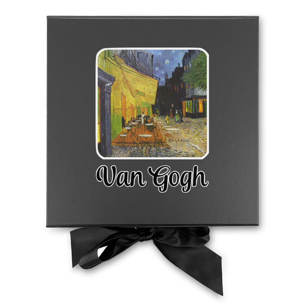 Cafe Terrace at Night (Van Gogh 1888) Gift Boxes with Magnetic Lid - Black - Approval