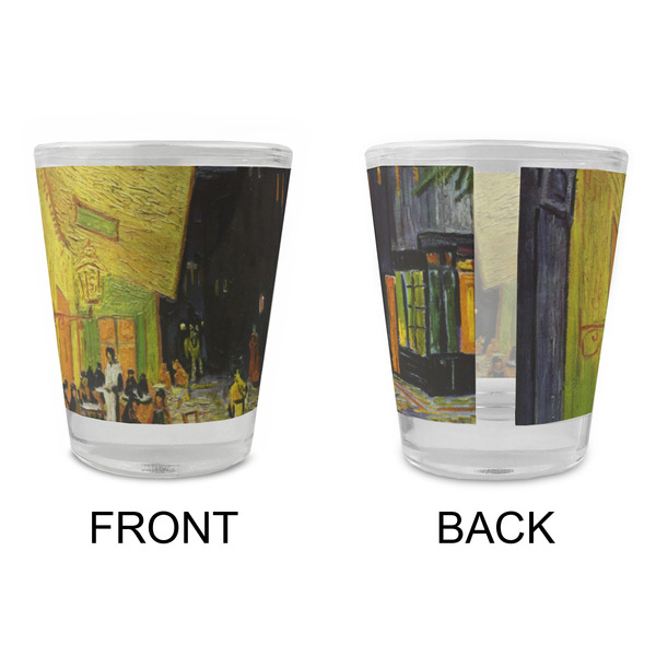 Cafe Terrace at Night (Van Gogh 1888) Glass Shot Glass - Standard - Front & Back