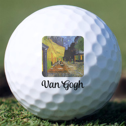 Cafe Terrace at Night (Van Gogh 1888) Golf Balls - Titleist Pro V1 - Set of 3