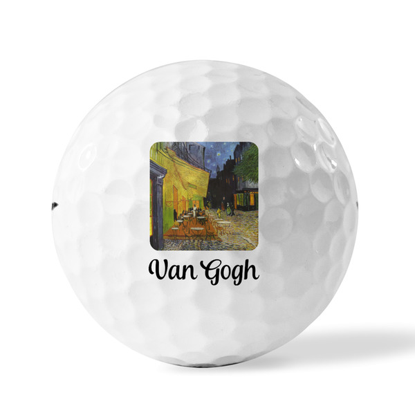 Cafe Terrace at Night (Van Gogh 1888) Golf Balls - Titleist - Set of 12 - FRONT