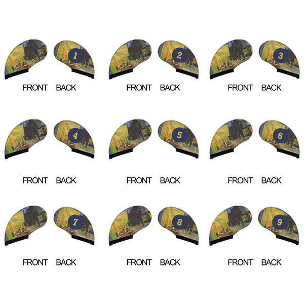 Cafe Terrace at Night (Van Gogh 1888) Golf Club Covers - APPROVAL (set of 9)