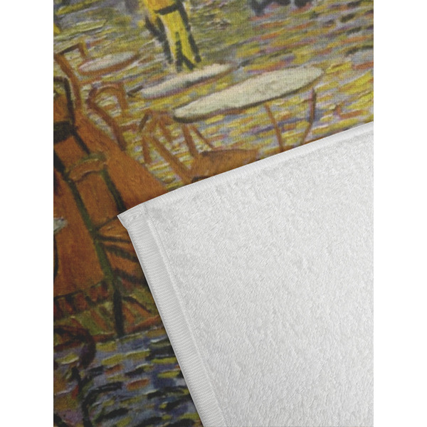 Cafe Terrace at Night (Van Gogh 1888) Golf Towel - DETAIL (Small Full Print)