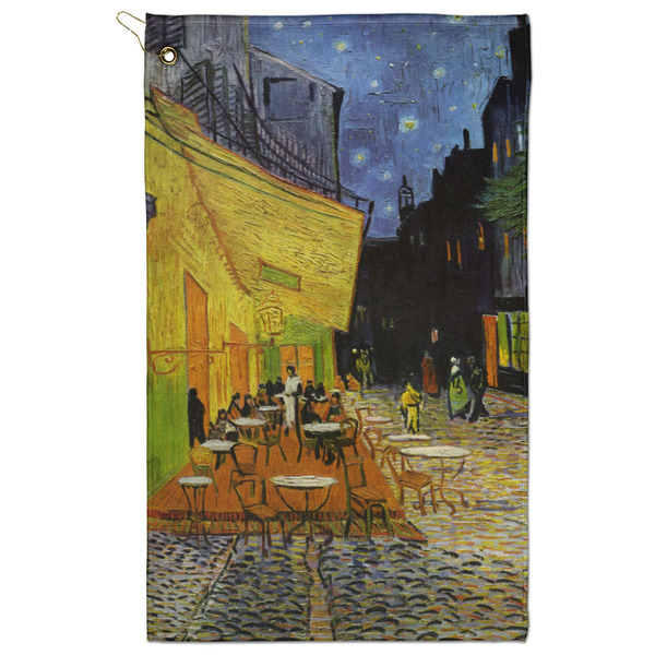 Custom Cafe Terrace at Night (Van Gogh 1888) Golf Towel - Poly-Cotton Blend